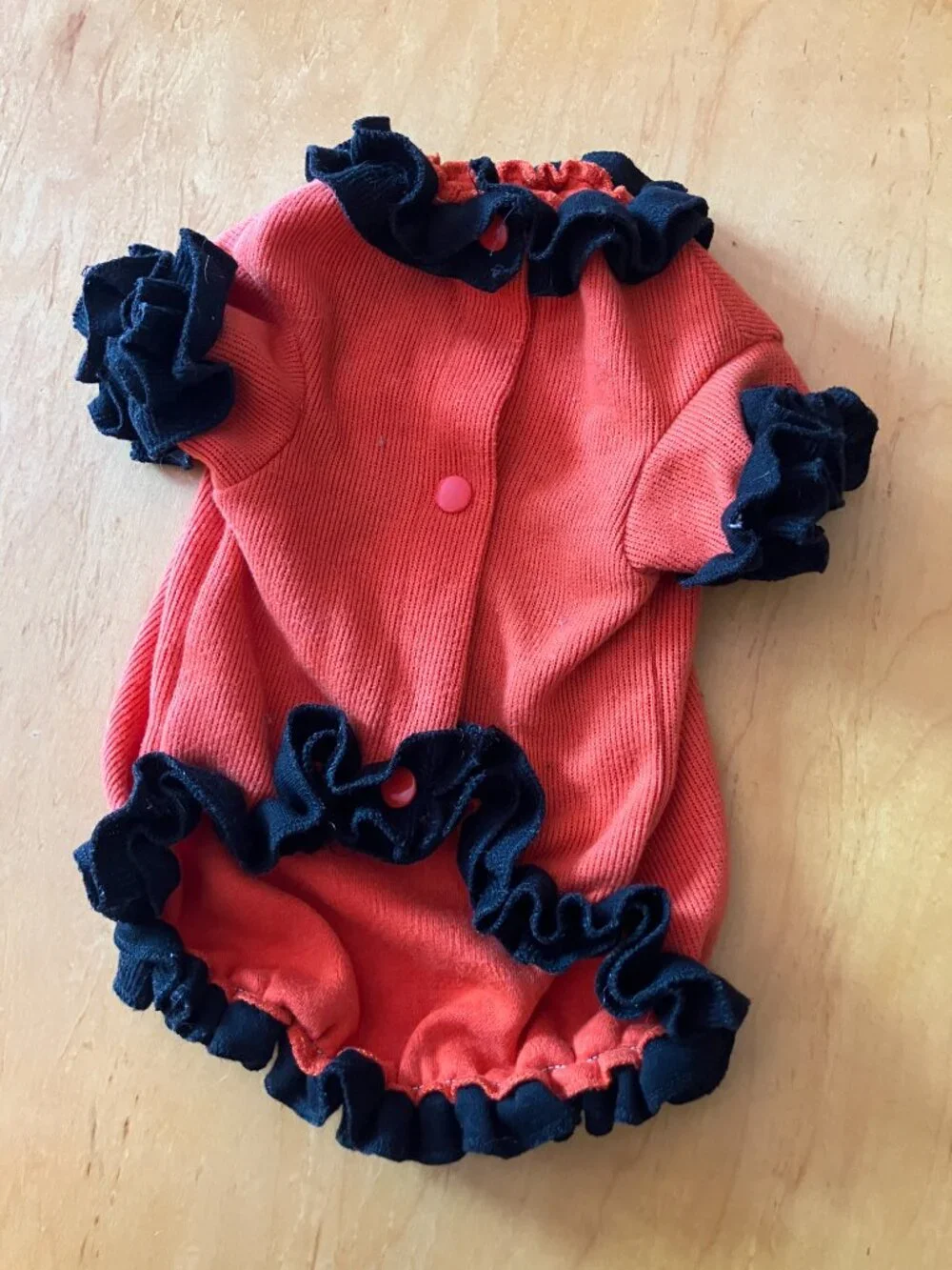Halloween Jack-O'-Lantern Dog Costume 🎃 Pumpkin Pet Costume Orange & Black Ruff